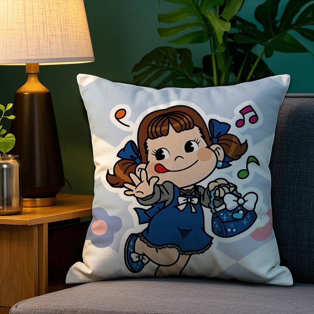 Candy Brand F-Fujiya Pillow Case Plush Fabric Soft Double Sided Print Home Sofa High Quality Cushion Cover Throw