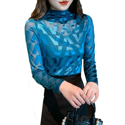 Half Turtleneck Base Shirt for Women Underwear Winter New Style Plush Thickened Long-sleeved T-shirt for Women Pullover Top for Women