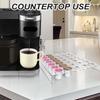 35 Hole Acrylic Coffee Capsule Holder Transparent Display Stand For Coffee Coffee Holder Display Rack Coffee Capsule Stand