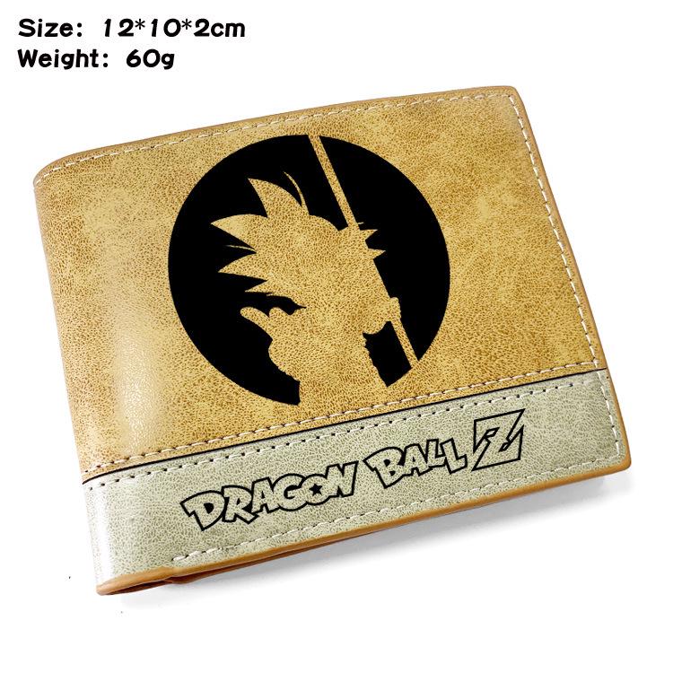 Dragon Ball Z Goku Turtle Kanji Embossed PU Leather Bifold Wallet Kai Anime Unisex Short Purse 1pcs