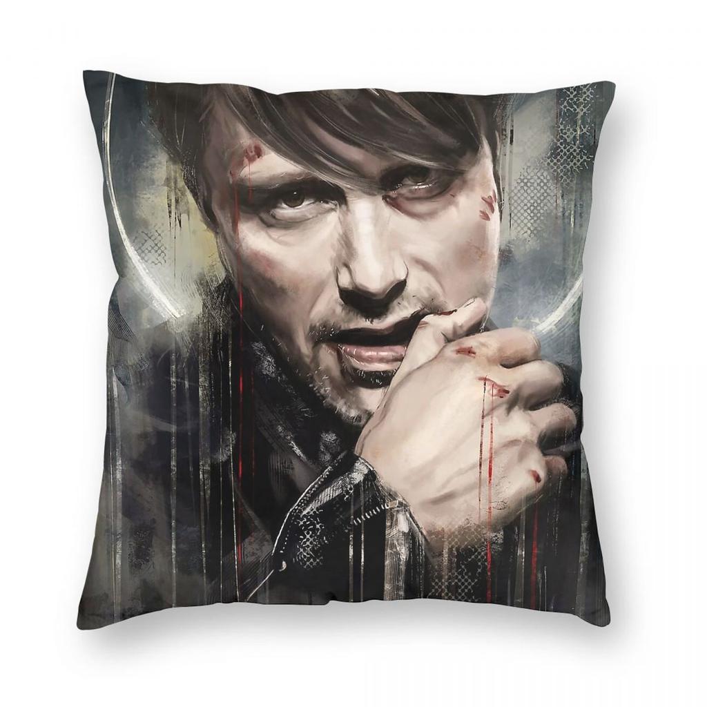 Hannibal Lecter Canonization Square Pillowcase Polyester Linen Velvet Creative Zip Decor Throw Pillow Case Car Cushion Cover