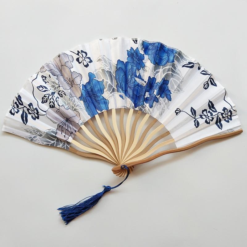 Elegant Multi-Pattern Japanese Style Personalized Handmade Fan Crafts Dance Hand Fan Folding Fan Home Decoration Summer Gift