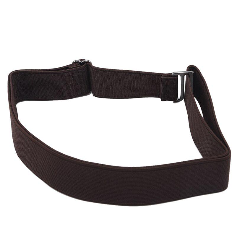 Jeans Pant Belt Adjustable Size Flat Buckle Elastic Waist Belt Women Belt No Show Stretch Belt Invisible Belt Slim Elastic Band