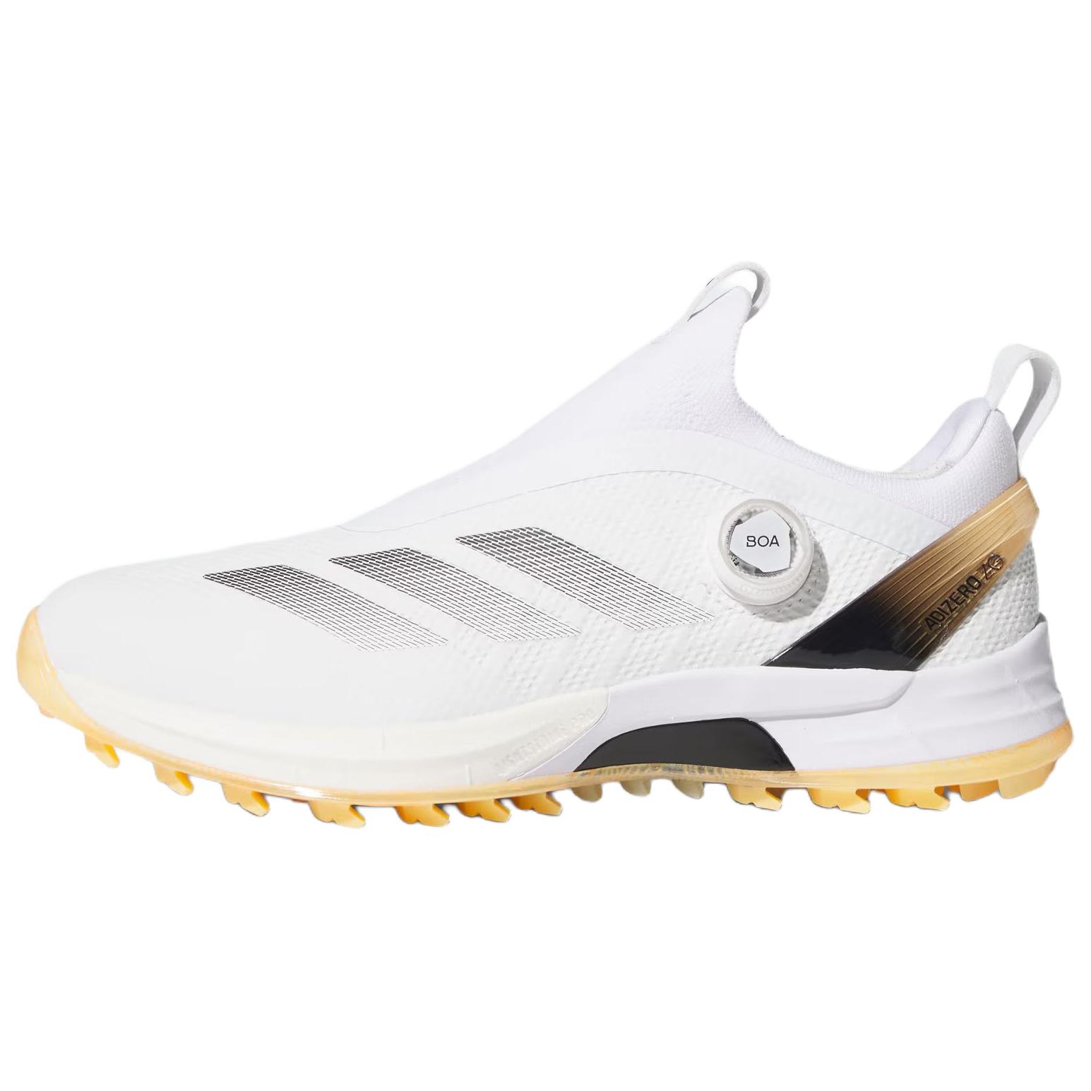 Adidas Adizero Zg Boa Comfortable Golf Shoes Men Shoes White Black Orange HQ5052 40
