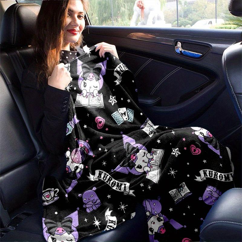 1pc. Cute Kuromi Cat Print Blanket - Perfect for Home, Office, Outdoor Use & G