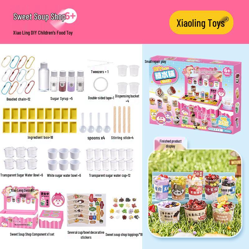 Xiaoling Toys Miniatur Süßigkeitenladen DIY Essensspielzeug für Mädchen ab 6 Jahren Geburtstagsgeschenk