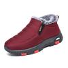 Warme Winter-Schneestiefel für Damen, wasserabweisend, kurze Stiefeletten, mit Kunstfell gefütterte Halbschuhe, bequeme, rutschfeste Damen-Sneaker zum Spazierengehen im Freien