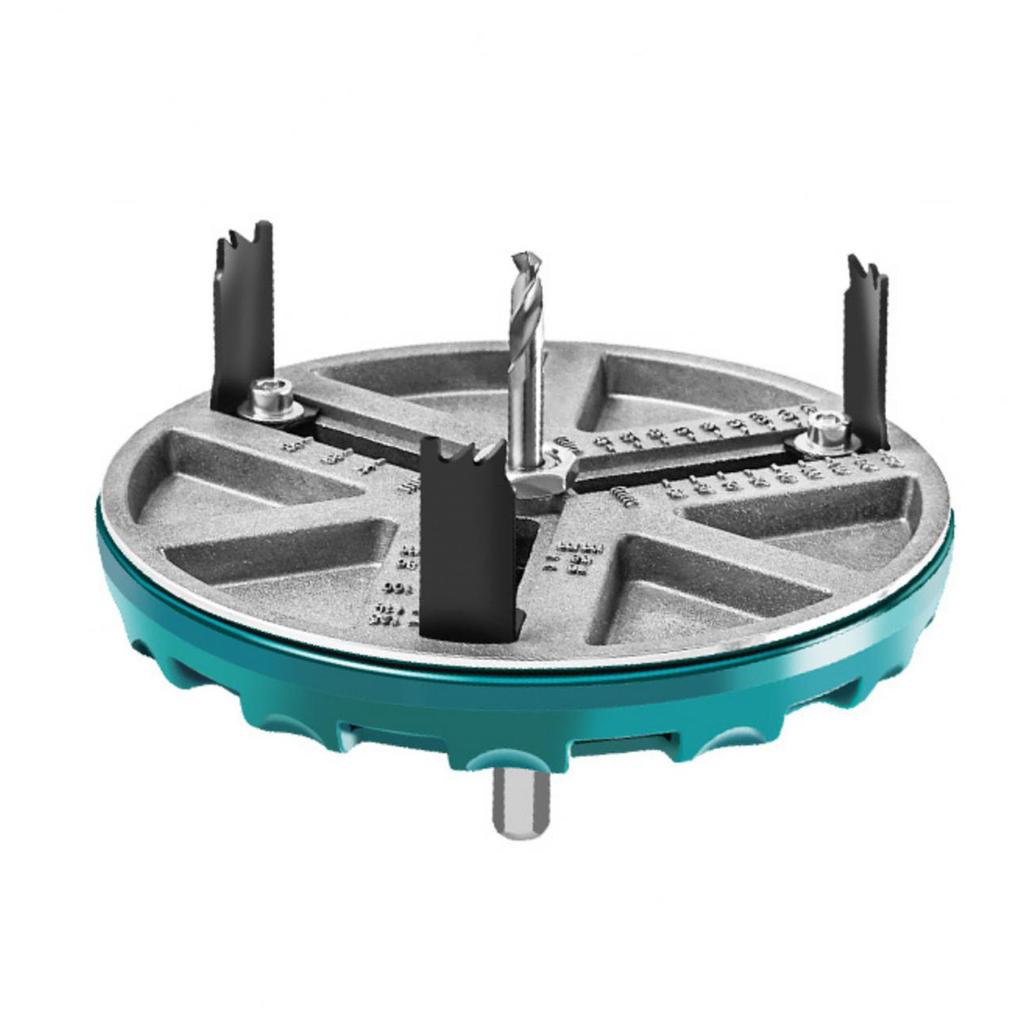 Adjustable Hole Saw Kit with 12 Blades Round Hole Opener Tool for Woodworking 1.8?5in Punching