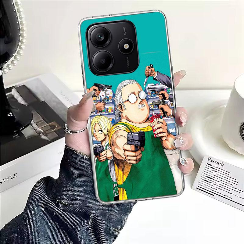 S-Sakamoto Days Soft Phone Case For Xiaomi Redmi Note 15 14 14S 13 12 Pro Plus 12S 11 11S 11E 10 10S 11T 5G Fundas Coque Redmi N