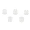200PCS 5mm LED Holders Flat Buckle Light Emitting Diode Clips Plastic Mounting Holder White