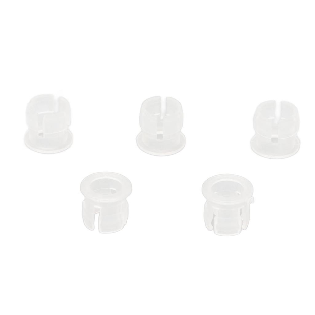 200PCS 5mm LED Holders Flat Buckle Light Emitting Diode Clips Plastic Mounting Holder White