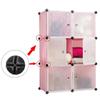 4 Pieces Sturdy Plastic Resin Cuves Connectors for Quick Assembly and Reconfiguration of Storage Grids Daily Use