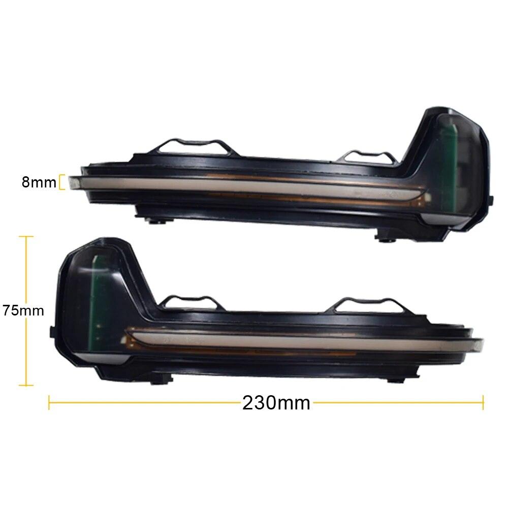 For VW Tiguan MK2 2017 2018  Touareg MK3 EU  LED Dynamic Turn Signal Light Flasher Flowing Water Blinker Flashing Light