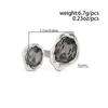 SHIXIN Trendy Exquisite Acrylic Rhinestone Geometric Ring Women Minimalist Silver Color Irregular Finger Ring Daily Wear Jewelry