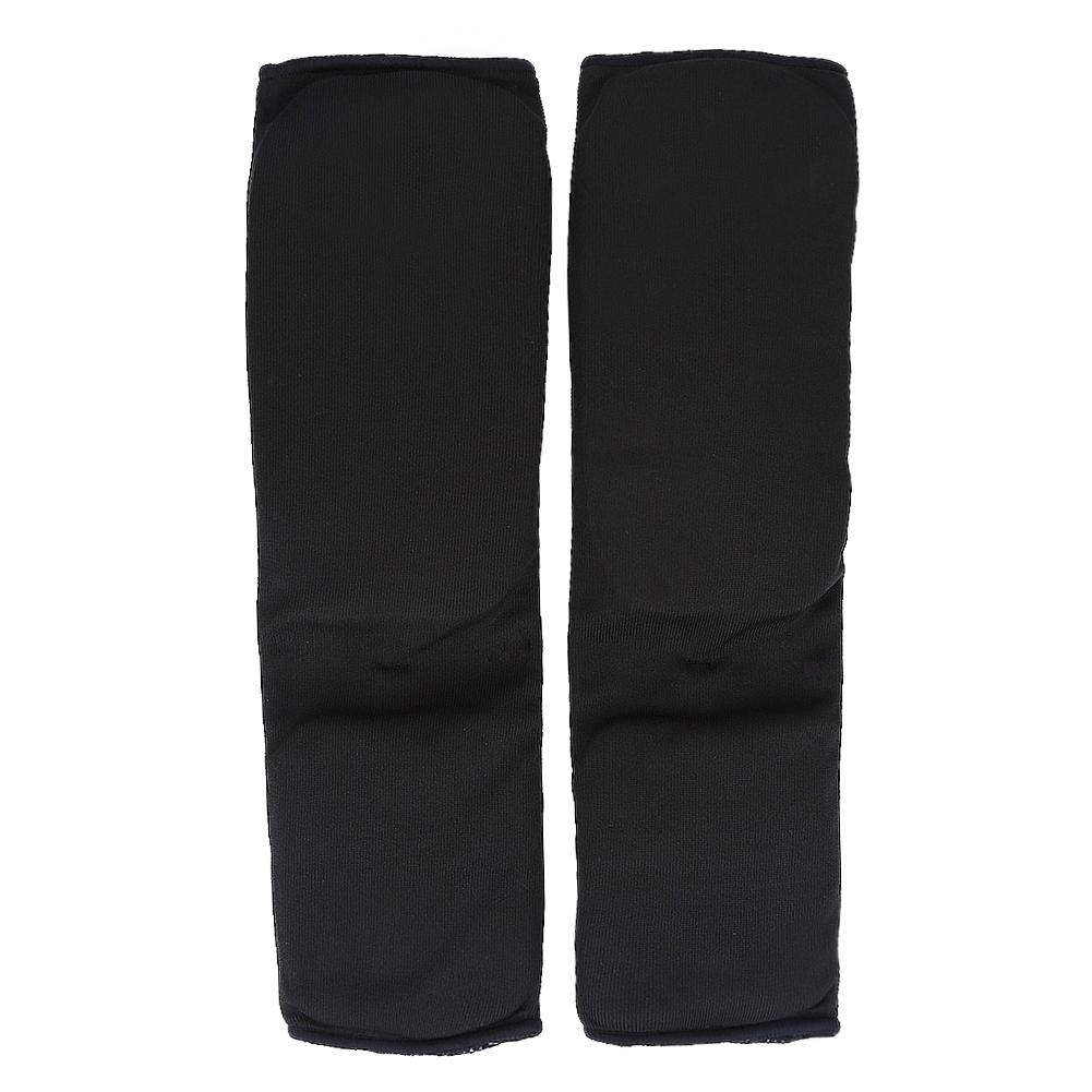 Atmungsaktiver Bein-Knöchelschutz Anti-Rutsch-Schutzpolster für Boxen Kickboxen (Schwarz M)