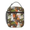 1 Piece Portable Lunch Container Stylized Male Portraits  Zipper Closure Durable Pocket The Big Lez Show For Lunch Box Bag