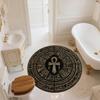 Ancient Egyptian Pattern  Round Area Rug,Carpet Rug for Living Room Bedroom Sofa Playroom Decor,Non-slip Floor Mat