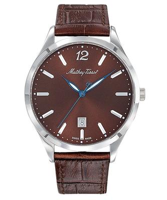 Urban Leather Strap Brown Dial Quartz H411AM Men's Watch