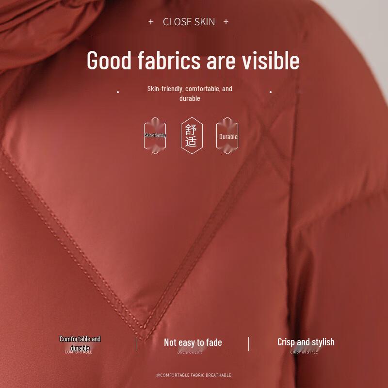 XueZhongFei Women's Hooded Winter Down Jacket