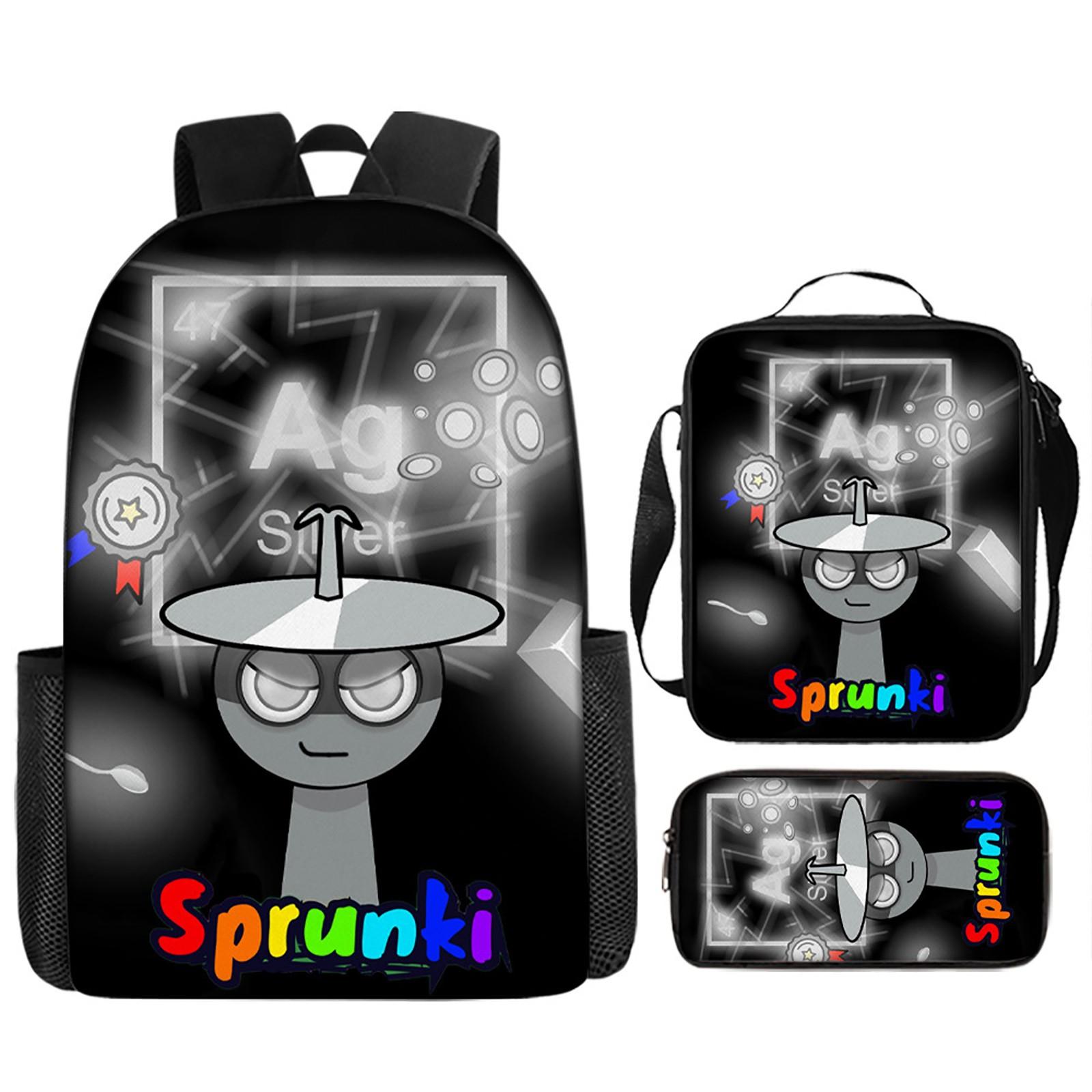 

Рюкзак для девочек Рюкзак для ученика начальной школы Рюкзак с принтом Детская сумка Сумка через плечо Пенал Набор из трех предметов One Size