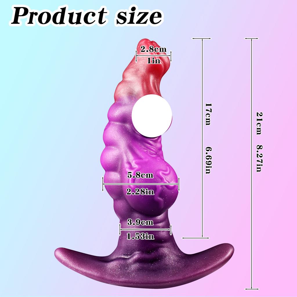 Liquid Silicone Realistic Dildo & Alien Anal Plug – Body-Safe Adult Toy for Men & Women