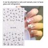 3 st Nail Art Klistermärke Självhäftande Vårblomma Långvarig Dekorativ Nagelklistermärke för DIY