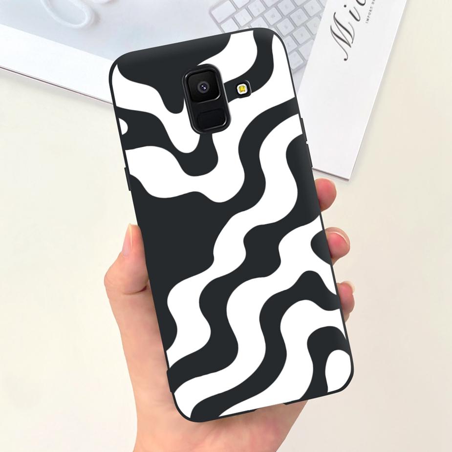 For Samsung Galaxy A6 Plus 2018 Case SM-A605F Cute Dinosaur Cartoon Cover Soft TPU Phone Case For Samsung A6 2018 A600F A6+ Bags