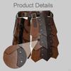 Medieval Faux Leather Thigh Decorative Wide Belt for Carnival Fancy Dress