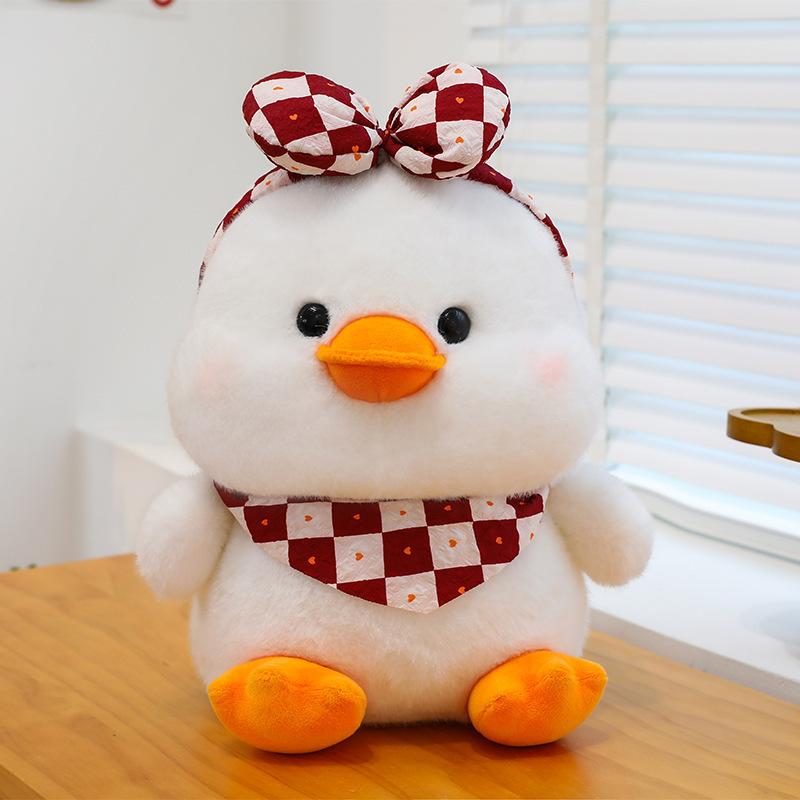 Kawaii Velká Žlutá Kachna Mini Plyšové Panenky Hračka Roztomilá Měkká Kreslená Plyšová Zvířátka Hračky Narozeninové Dárky pro Děti Děti Holčička