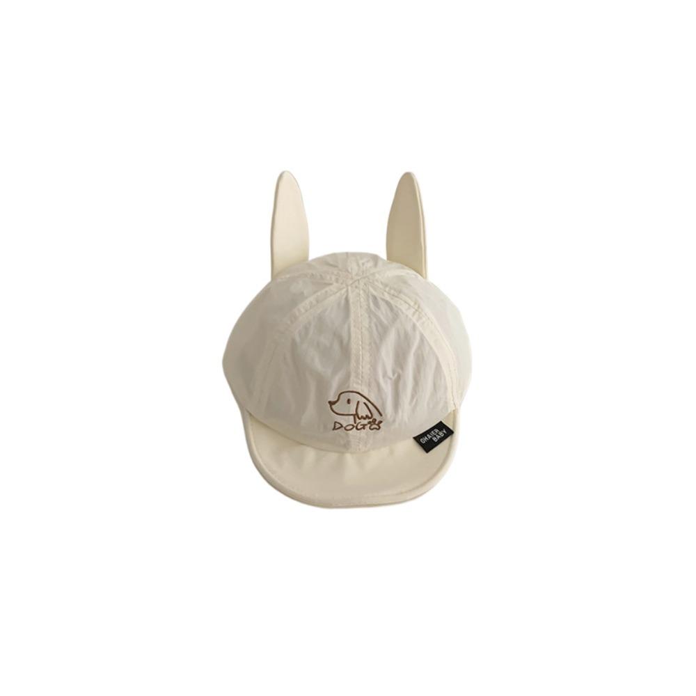 

Quick Dry Dog Ear Peaked Cap Breathable Cute Puppy Sunhat Fashion Baby Baseball Cap Boys белый