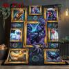 Cybernetic Rooster Gallery 2D Flat Pattern Flannel Blanket, High Quality All Seasons, Home Decor, Warmth and Comfort, Perfect for Christmas Gifts.