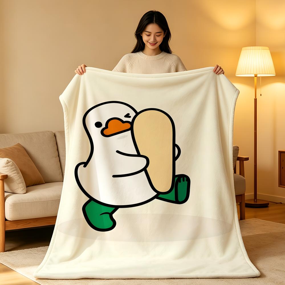 Character A-Avatar D-Duck Throw High-Density Short Plush Blanket Soft Skin-Friendly for Sofa Nap Air-Conditioned Room
