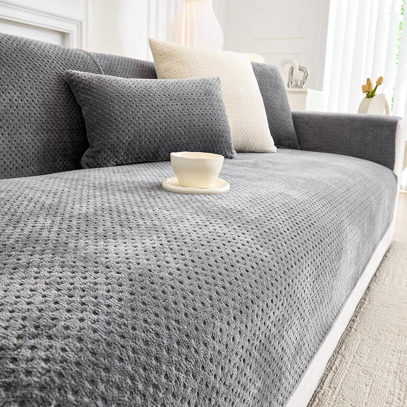 

Autumn and Winter Thick Plush Sofa Cover, Pet Friendly Anti Slip Sofa Cover , Suitable for Living Room, Office, Bedroom 1/2/3/4 Sofa Furniture 90*160cm