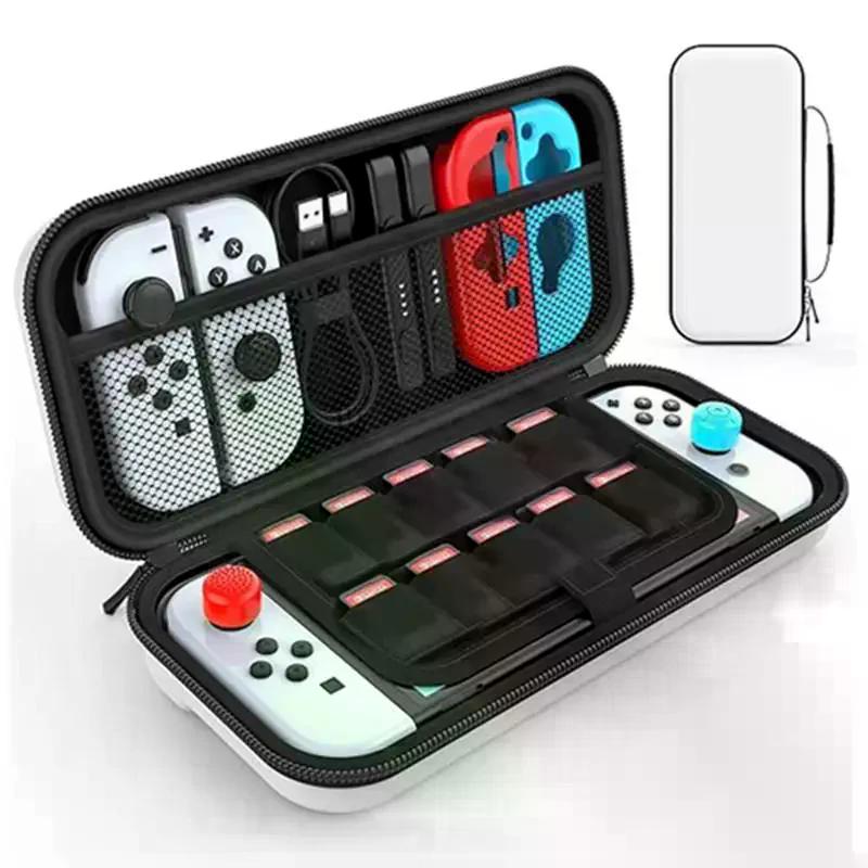 1 Pc Large Capacity Lightweight Waterproof Portable Carrying Case Switch Console Accessory Protection Bag for Travel & Storage