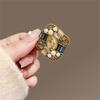 Luxury Vintage Pearl Rhinestone Brooch Temperament Metel Pins For Women Girls Clothing Accessories Versatile Shiny Corsage Gift