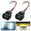 2pcs Car Lamp Holder 80 Degrees Celsius Wire Pigtail Female PS24W 5202 H16 Two Harness Fog Light Bulb Connector Plugs