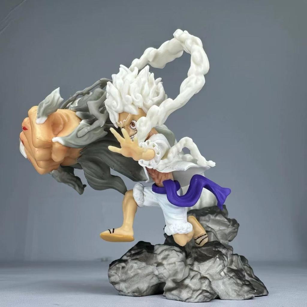 One Piece Series Nika Luffy Boy Cartoon Creative Anime Peripheral Collection 12cm Model Action Figure Ornament Toy Gift