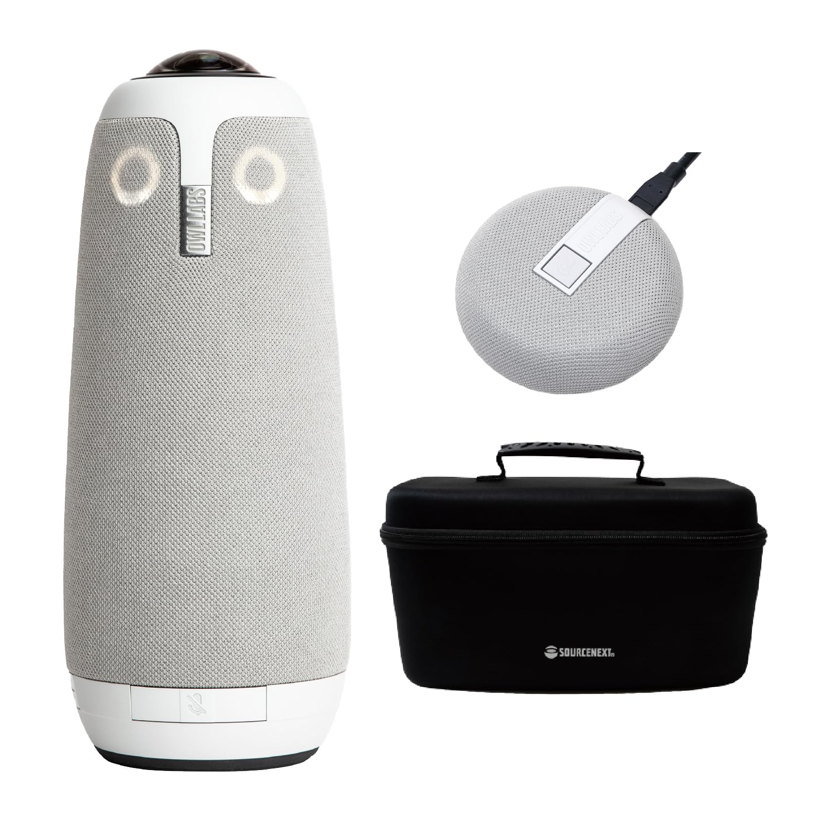 

SourceNext Meeting Owl 3 MTW300 Limited Terminal Microphone Back Set Webcam for Web Conferences Camera with Microphone and Speaker AI Auto Focus