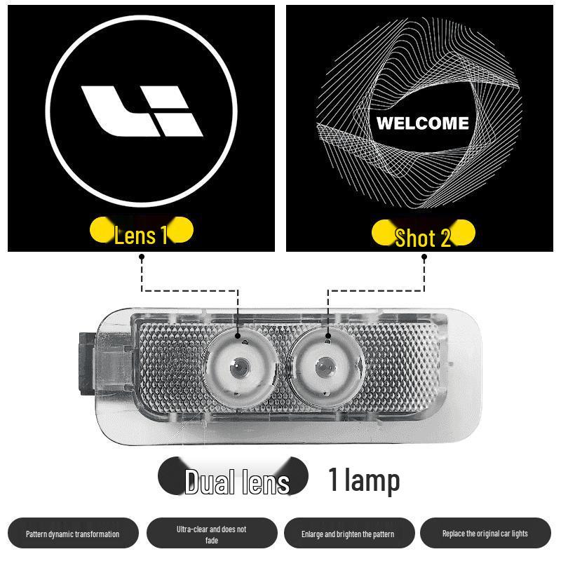 Perfect for Ideal L9 Welcome: ONE Car Door Projection and Dynamic L6, L7, L8 Ambient MEGA Welcome Lights.