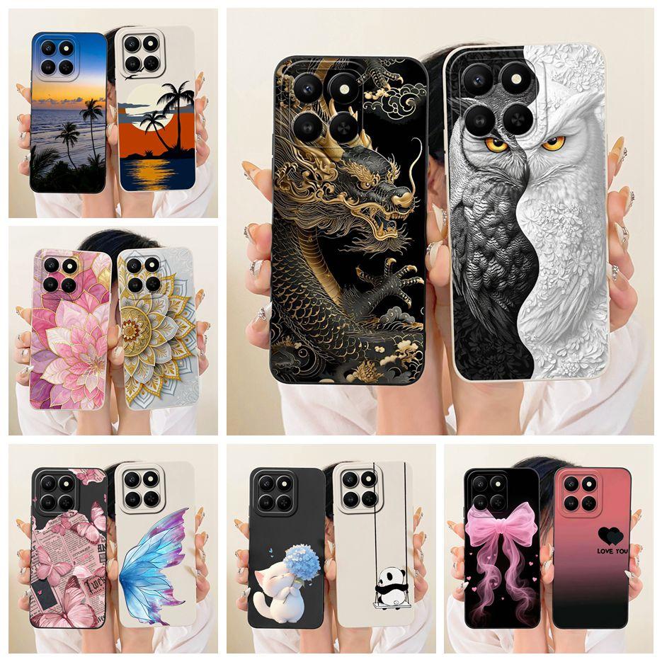 For Honor 400 Smart Case LGN-NX1 Cool Dragon Owl Painted Cover Soft TPU Phone Case For Honor X7d HonorX7d Honor400 Smart 5G Bags