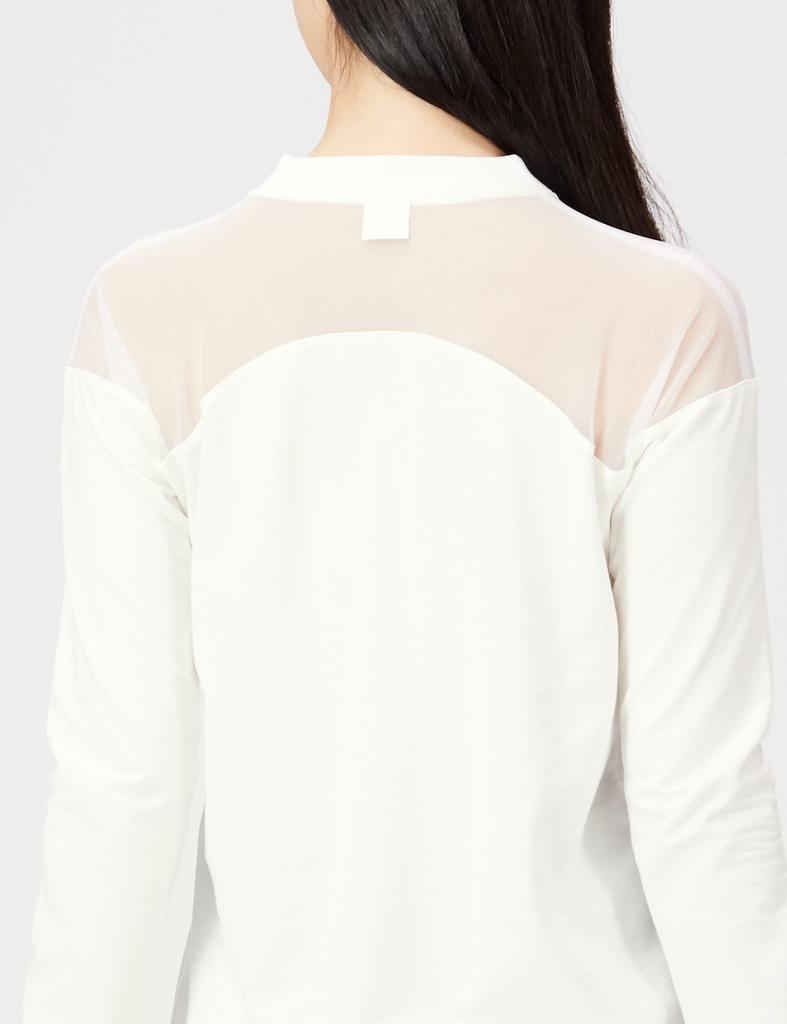 Double Standard Clothing Essential High Gauge Inlay Size 38 Top, 2508-110-223, Women's, Off-White,
