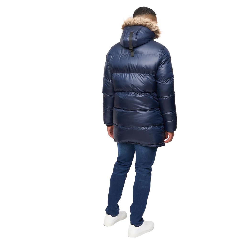 Bewley & Ritch Mens Northbrook Wetlook Padded Jacket