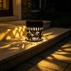 Solar Wall Light, Hummingbird Butterfly Projection Lantern, Waterproof Outdoor Garden Fence Lamp for Yard Patio Decor