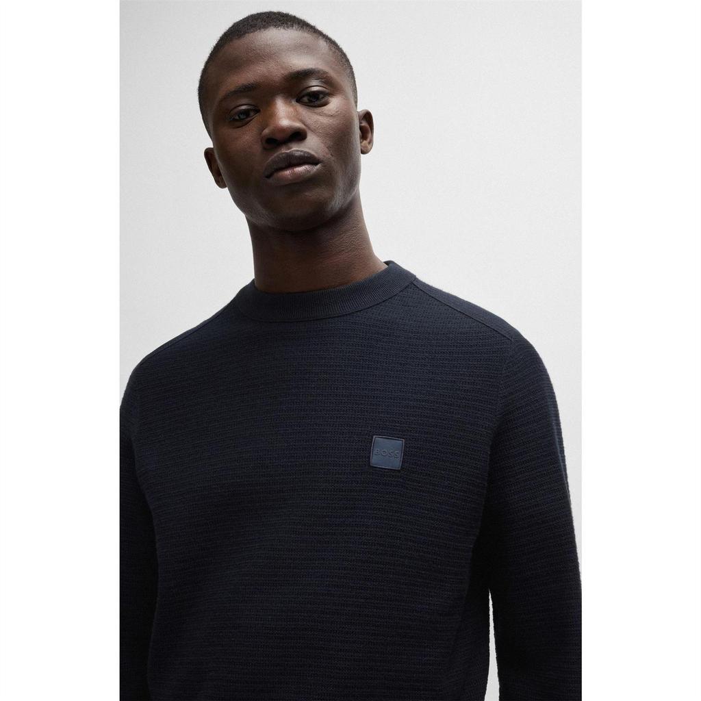 Boss Mens Anion Cotton Cashmere Jumper