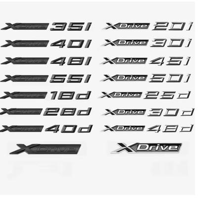 Nouveau XDrive 20i 25i 28i 30i 35i 40i 50i 20d 30d 35d 40d 50d Badge d'emblème de garde-boue pour X1 X3 X4 X5 X6 X7 autocollant de Logo de coffre de voiture