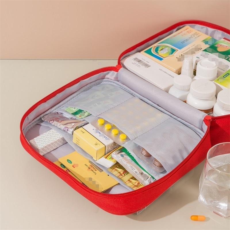 Portable Oxford Cloth First Aid Kit - Large Capacity Multi-Function Medicine Storage and Epidemic Prevention Bag