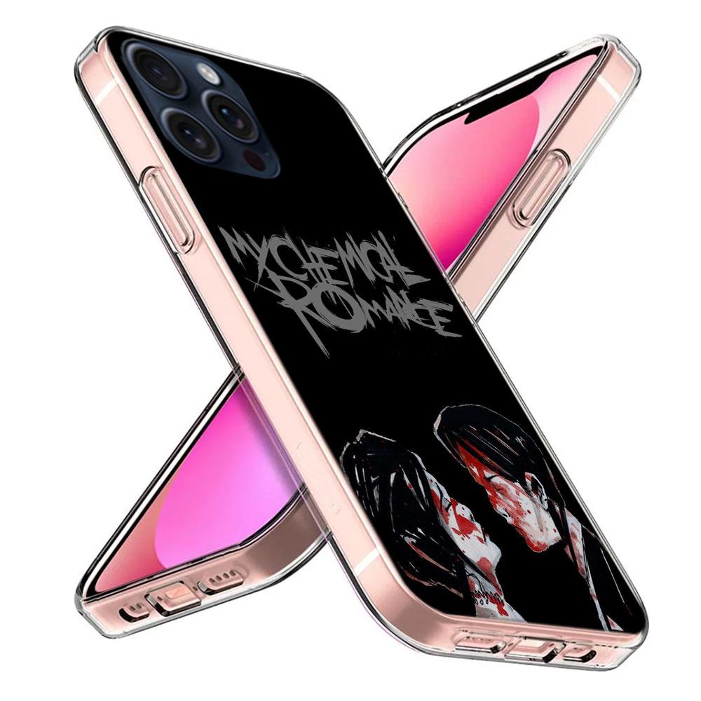 My Chemical Romance MCR Clear Phone Case For Iphone 17 Air 16 Pro Max 15 Pro 14 Plus 17E 16E 11 13 12 Mini Cover Cases Fundas Ce