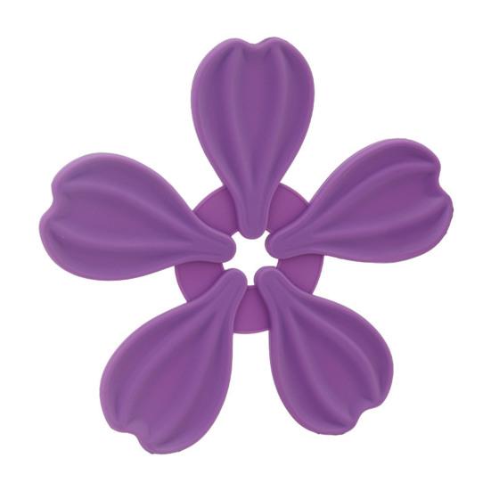 DYS Petal Shaped Coaster, Heat Resistant Silicone Mat, Non-Slip Dishwasher Safe Pot for Kitchen Dining Room