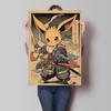 Japanese Classic Anime Pokemon Pikachu Retro Canvas Poster Prints Cartoon Picture Home Children's Room Decoration Holiday Gift