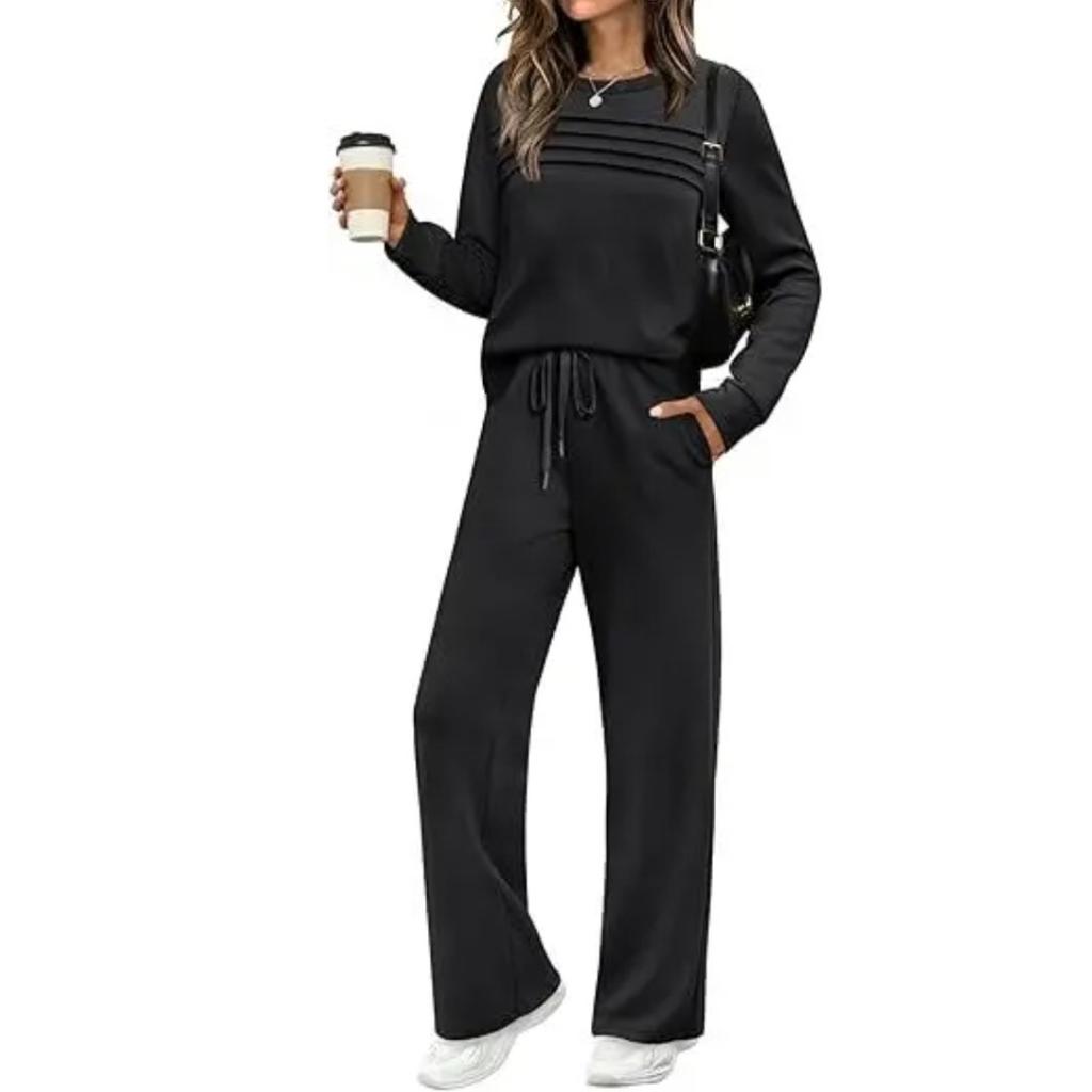 Plus Size Women's Fashion Long Sleeve Long Pants Set Casual Two-Piece Suit New Autumn Collection Comfortable Sets